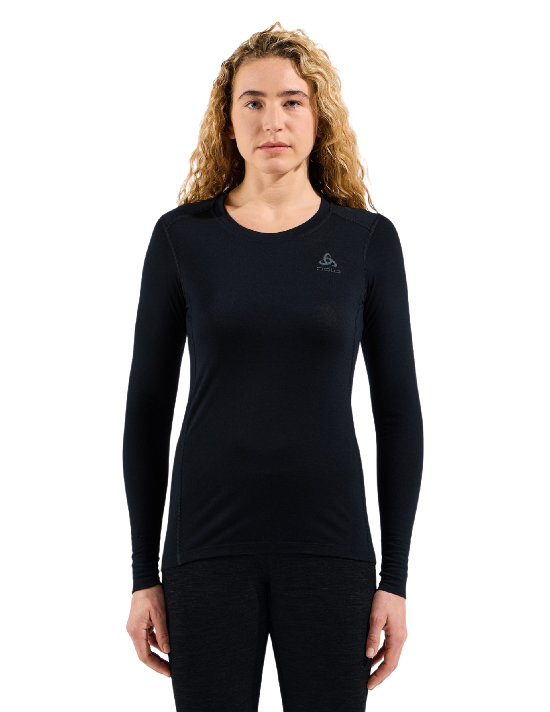 Odlo Warm Merino 200 Langarm-Unterhemd für Damen mit Rundhalsausschnitt