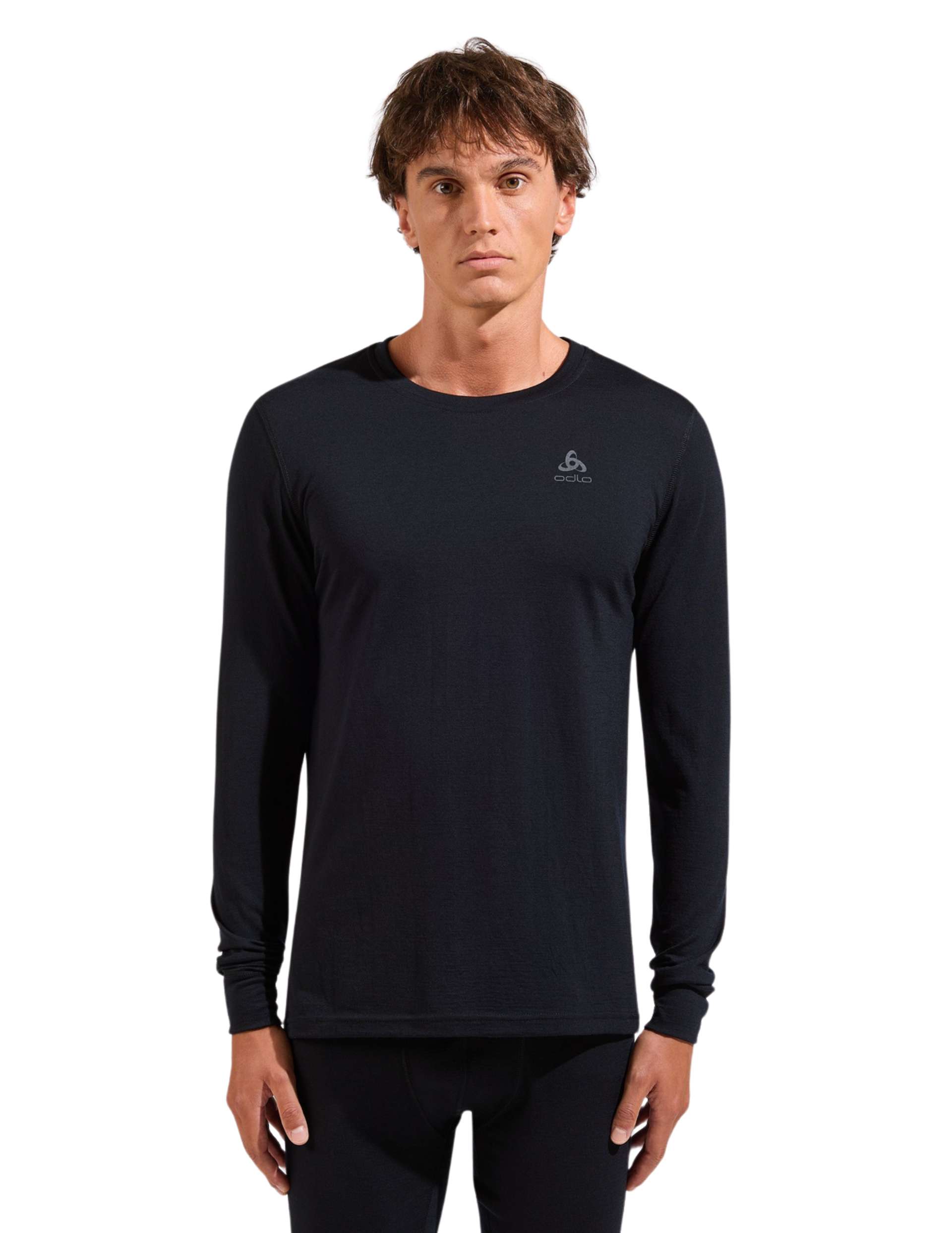 Odlo Warm Merino 200 Long Sleeve Round Neck Herren-Basisschicht