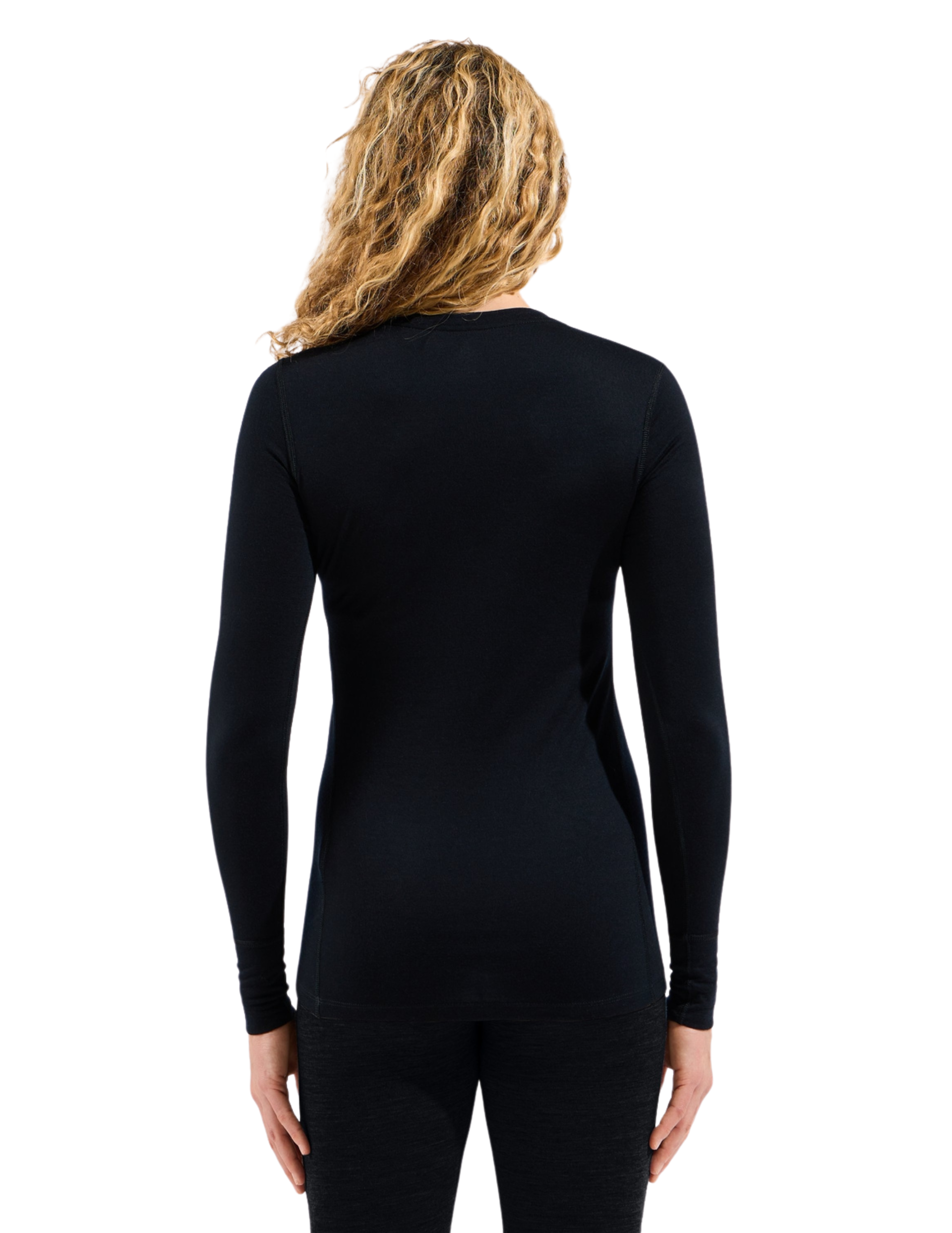 Odlo Warm Merino 200 Langarm-Unterhemd für Damen mit Rundhalsausschnitt