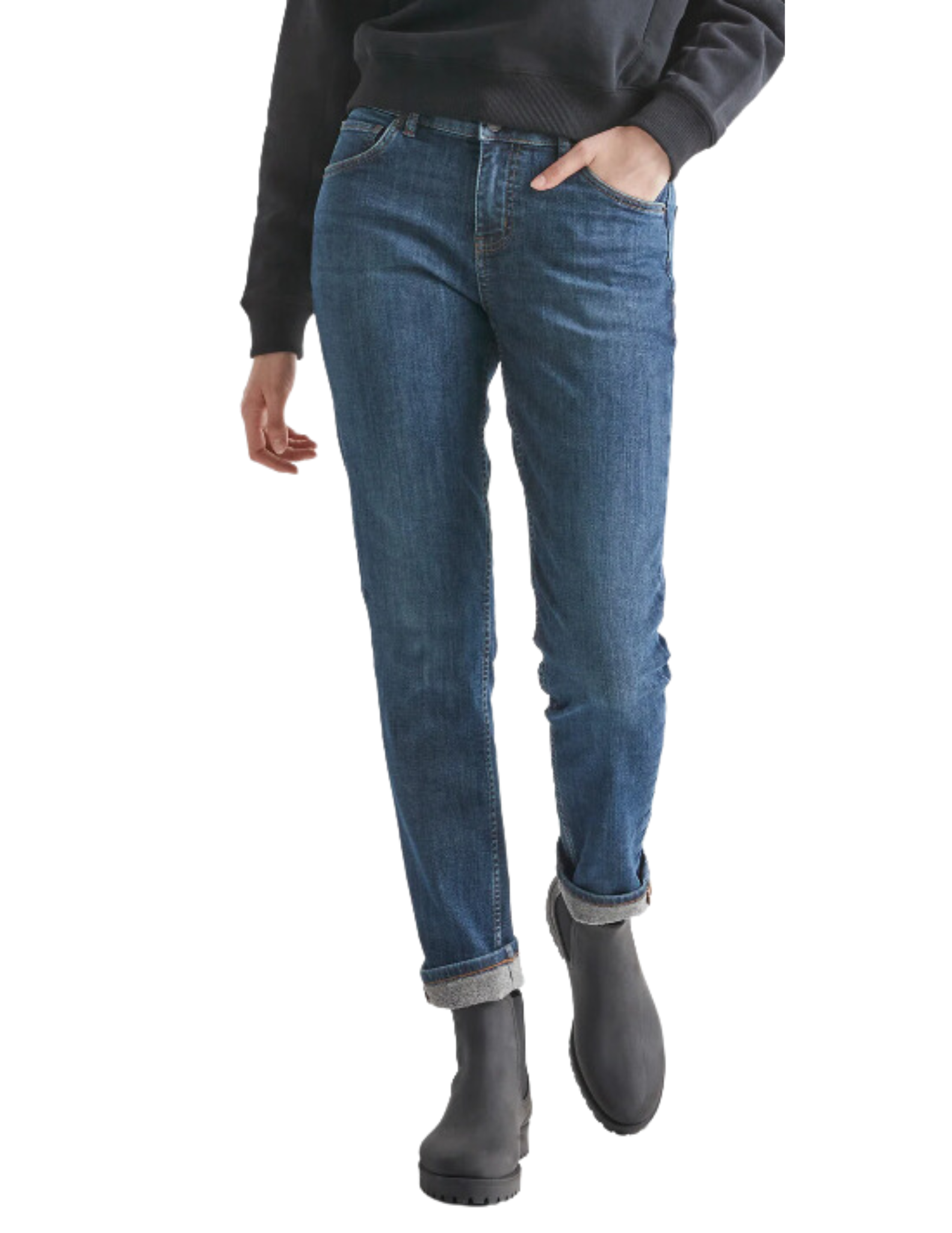 Duer Fireside Denim Girlfriend-Jeans für Damen