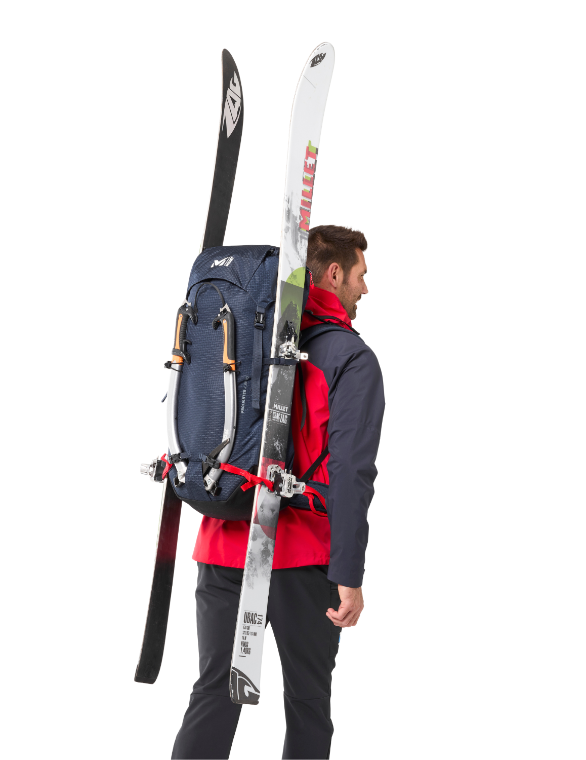 MILLET Sac à Dos de Ski/Alpinisme Millet Prolighter 38+10 Unisexe Rouge,  Sacs à Dos de Ski/Alpinisme - Muule